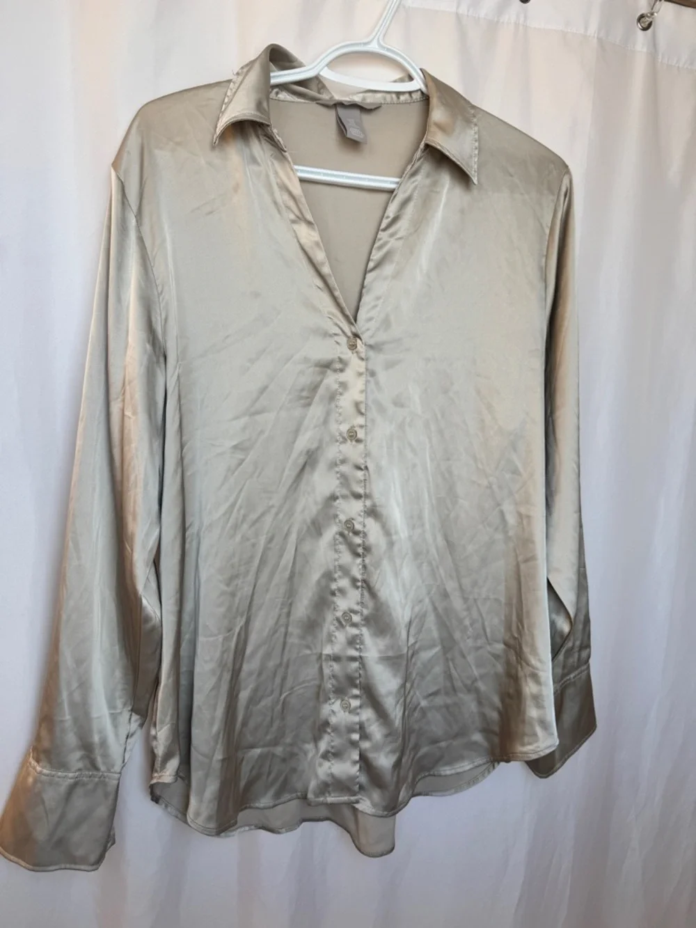Silky Button-Down Women's Tops (3 colours) - Picture 1 of 4